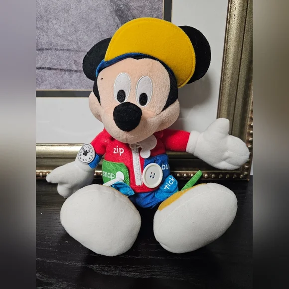 Disney Toys Disney Mickey Mouse Learn To Dress Sensory Plush